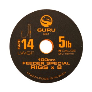 Guru Haczyki LWGF Feeder Rig 1m size 10