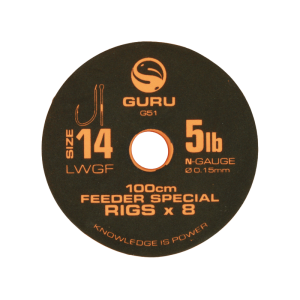 Guru Haczyki LWGF Feeder Rig 1m size 12