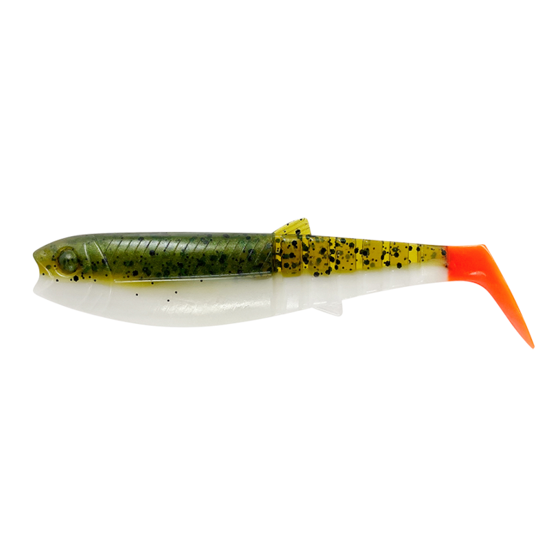 Guma Savage Gear Cannibal Shad 20cm 80g Olive Hot Orange