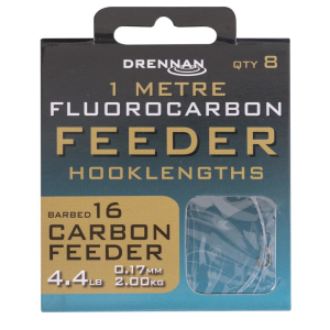 Drennan Przypony Fluorocarbon Feeder Carbon Feeder roz.16 - 0,17mm 1m