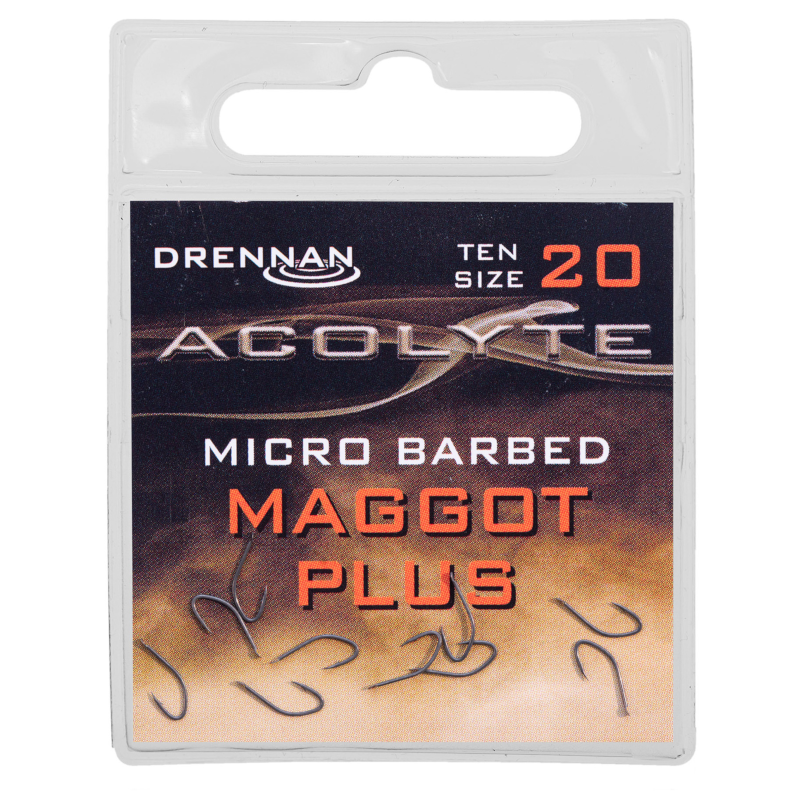 Drennan Haczyki Acolyte Maggot Plus Micro Barbed roz. 20