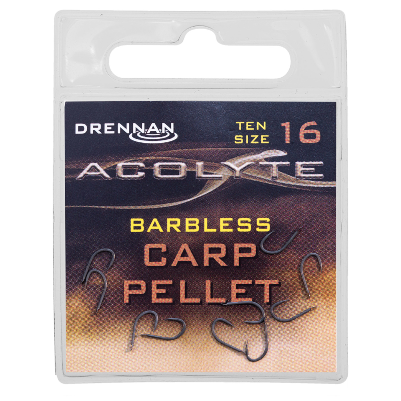 Drennan Haczyki Acolyte Carp Pellet Barbless roz. 16