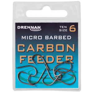 Haczyki Drennan Carbon Feeder roz. 6