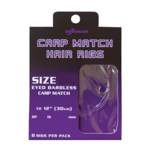 Drennan Przypony Carp Match Hair Rigs roz.18 - 0,148mm 30cm
