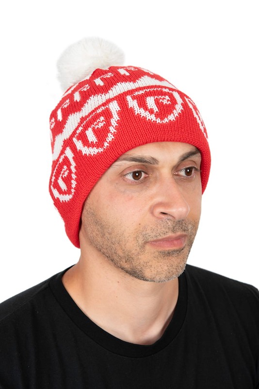 Czapka Fox Rage Voyager Red and White Bobble Hat