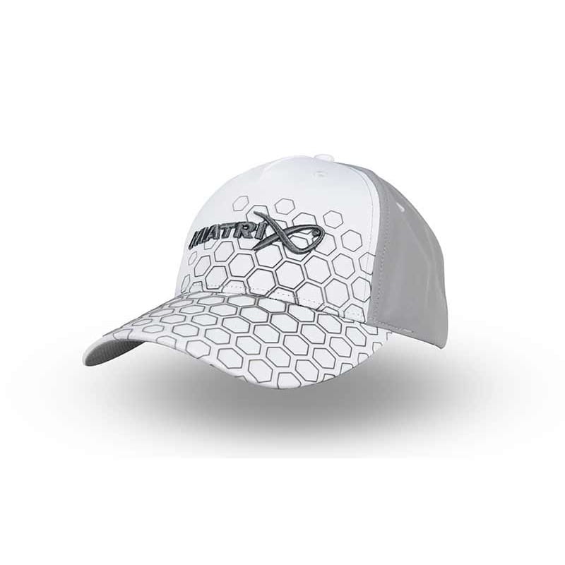 Czapka Matrix Hex Print Baseball Cap White