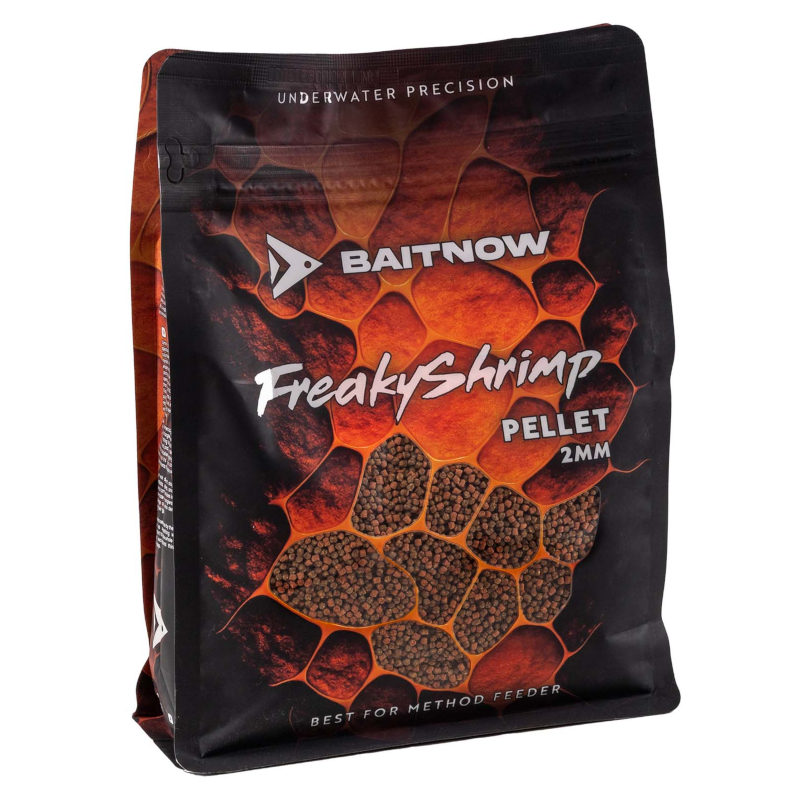 Pellet BaitNow Method Feeder 800g Freaky Shrimp 2mm