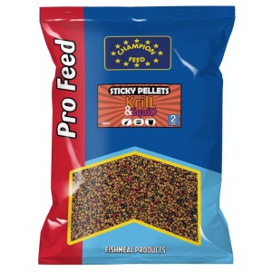 Sticky Pellet Champion Feed 2mm 650g Krill & Squid