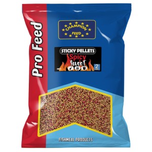Sticky Pellet Champion Feed 2mm 650g Spicy Sweet