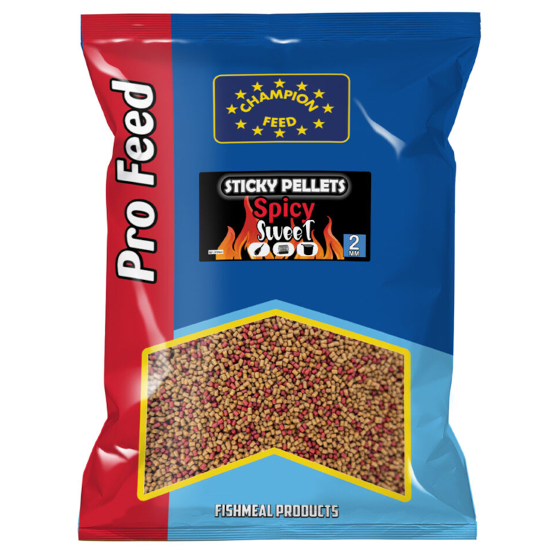 Sticky Pellet Champion Feed 2mm 650g Spicy Sweet