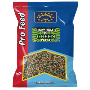 Sticky Pellet Champion Feed 2mm 650g Top Green