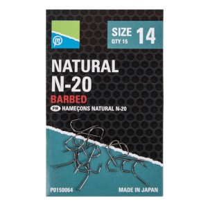 Haczyki Preston Natural N-20 roz. 10