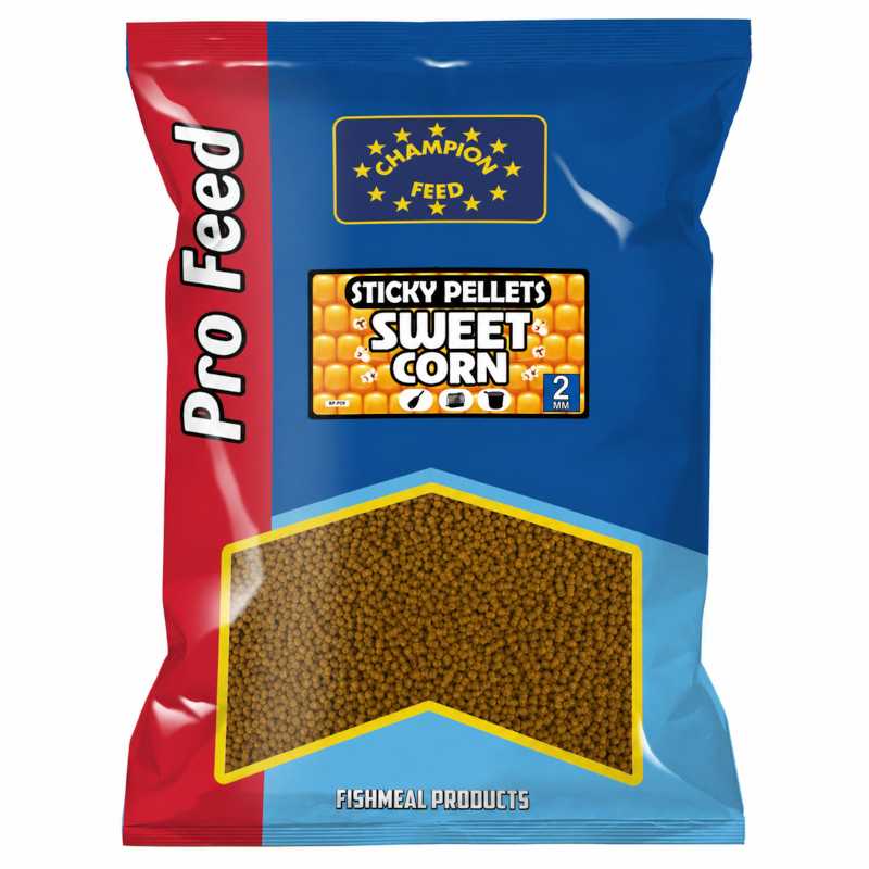 Sticky Pellet Champion Feed 2mm 650g Sweet Corn