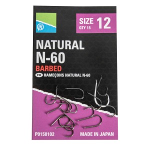 Haczyki Preston Natural N-60 roz. 14