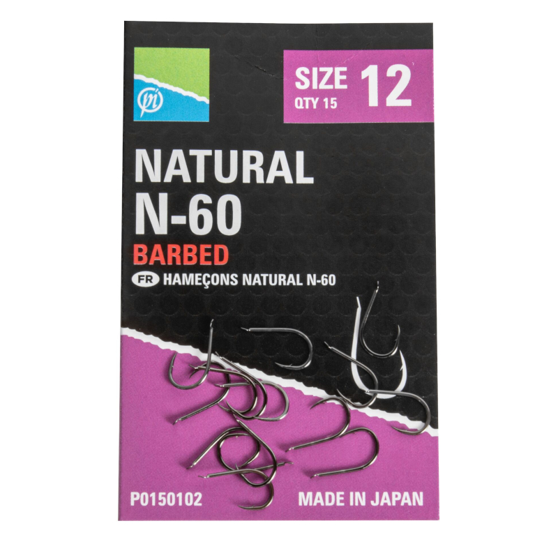 Haczyki Preston Natural N-60 roz. 14