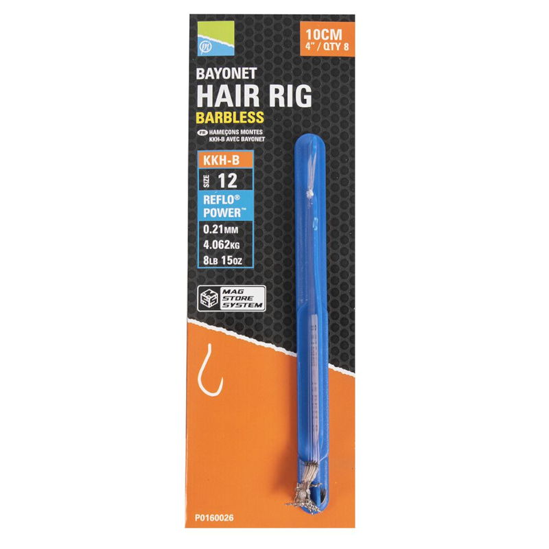 Przypony Preston KKH-B Mag Store Hair Rigs Bayonet 10cm roz. 10