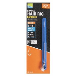 Przypony Preston KKH-B Mag Store Hair Rigs Banded 10cm roz. 12