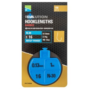 Przypony Preston Revalution Hooklengths N-30 100cm roz. 16