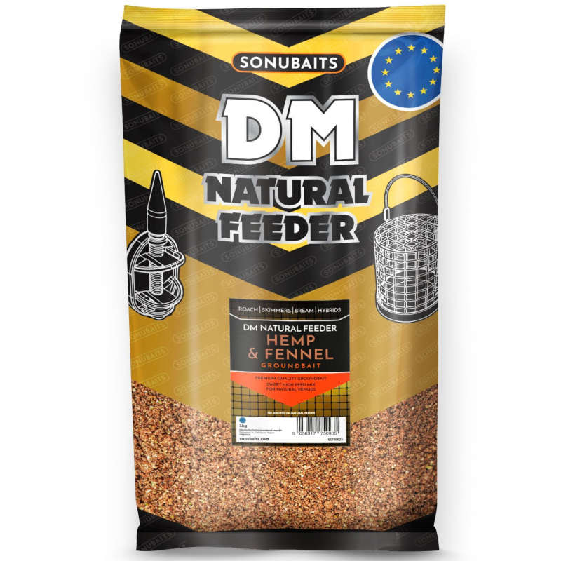 Zanęta Sonubaits DM Natural Feeder 1kg Hemp & Fennel