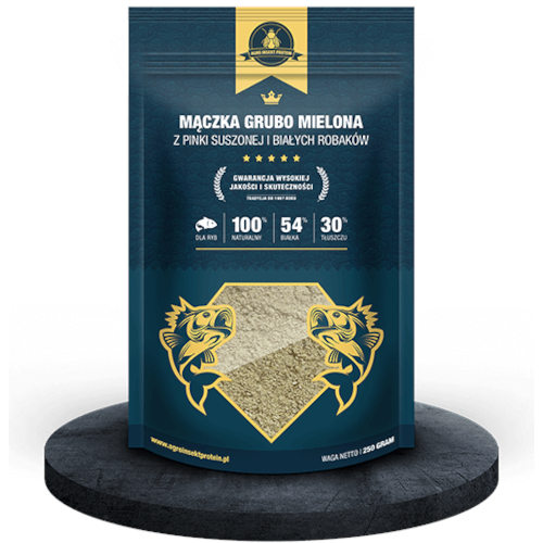 Mączka Grubo Mielona z Pinki Suszonej i Białych Robaków Nasączona Melasą 250g