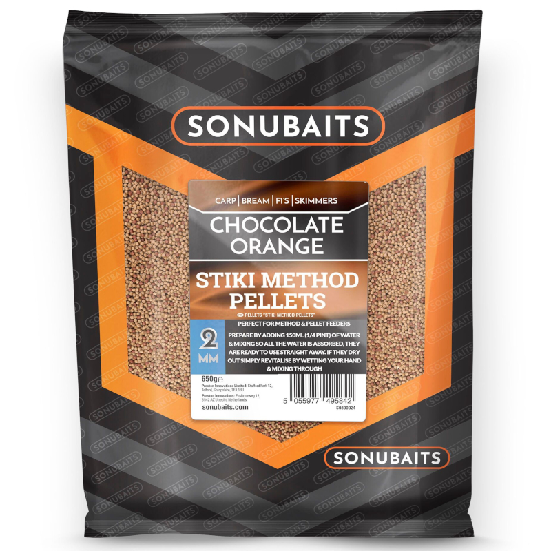 Pellet Sonubaits Sticki Method Pellets 650g Chocolate Orange 2mm_SUM-Radzymin.jpeg