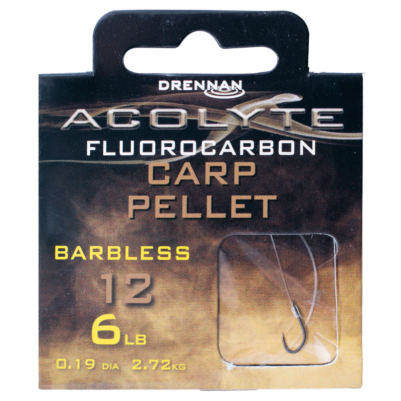 Przypony Drennan Acolyte Carp Pellet bez zadziora roz. 12
