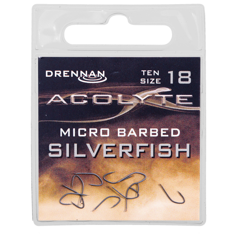 Haczyki Drennan Acolyte Silverfish Micro Barbed roz. 18