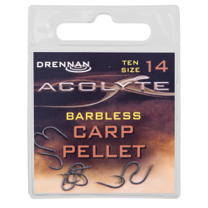 Haczyki Drennan Acolyte Carp Pellet Barbless roz. 14