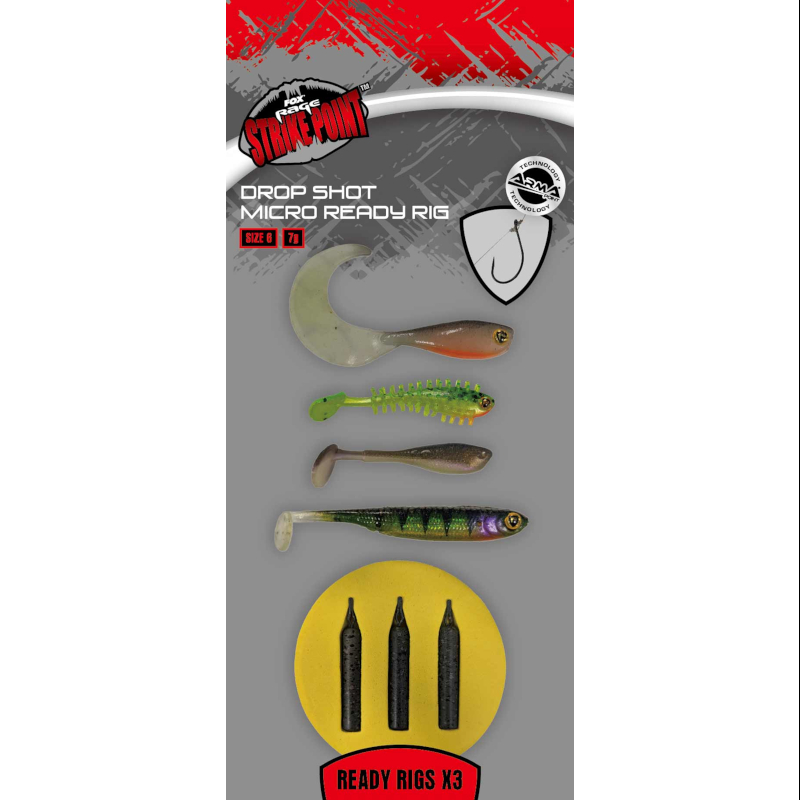 Zestaw Fox Rage Drop Shot Micro Ready Rig roz. 6 - 7g