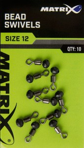 Matrix Krętlik z koralikiem Bead Swivels roz.12 10 szt.