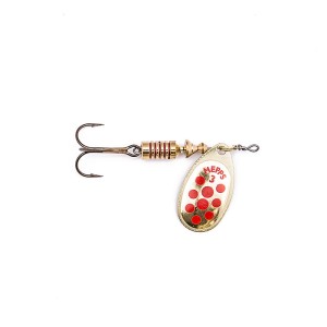 Mepps Aglia Decore Złota Czerwone kropki nr 2