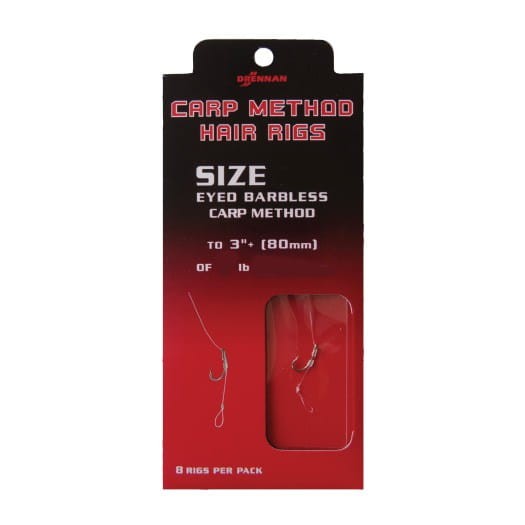 Drennan Przypony Carp Method Hair Rigs roz.18 - 0,185mm 8cm
