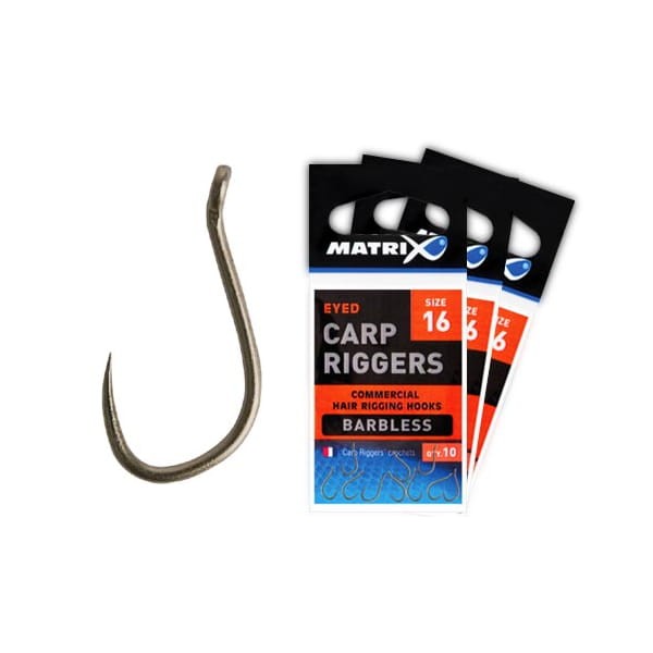 Matrix Haczyki Carp Riggers Barbless roz.18