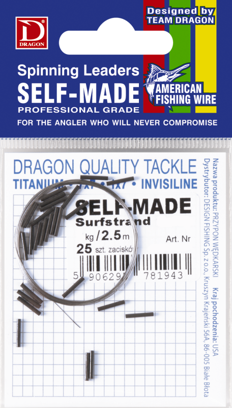 Materiał przyponowy Dragon 7x7 Surfstrand American Fishing Wire Self-Made_SUM-Radzymin.png